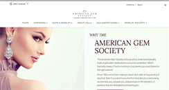 Desktop Screenshot of americangemsociety.org