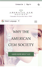 Mobile Screenshot of americangemsociety.org